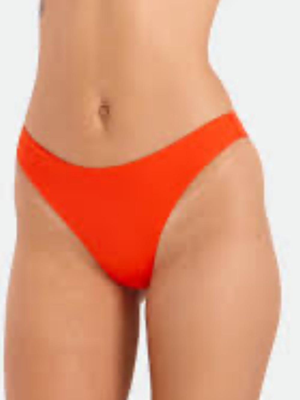 Volcom Bikini Bottom NWT Simply Seamless Midrise Skimpy Persimmon Swim Bottom XS